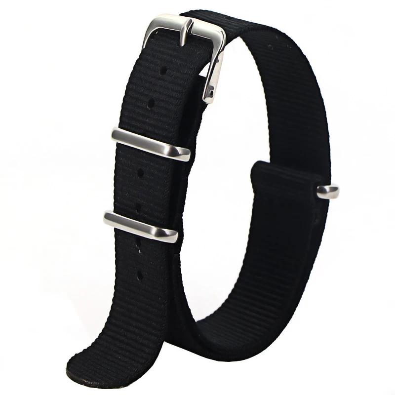 Sport Nylon Watch Band for Women&Men Watch Strap 18mm 20mm 22mm Army Sport Strap Fabric Nylon Watchband Buckle Belt