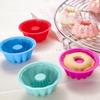 1pcs Flower Shape Sugarcraft Embossed Chimney Shaped Cake Silicone Mold Pan Baking Accessories Random Color