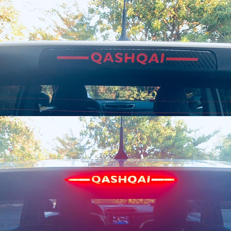 Car Rear High-mounted Brake Lamp Cover For Nissan Qashqai J10 J11 2008-16  High Positioned Rear Light Sticker Accessories