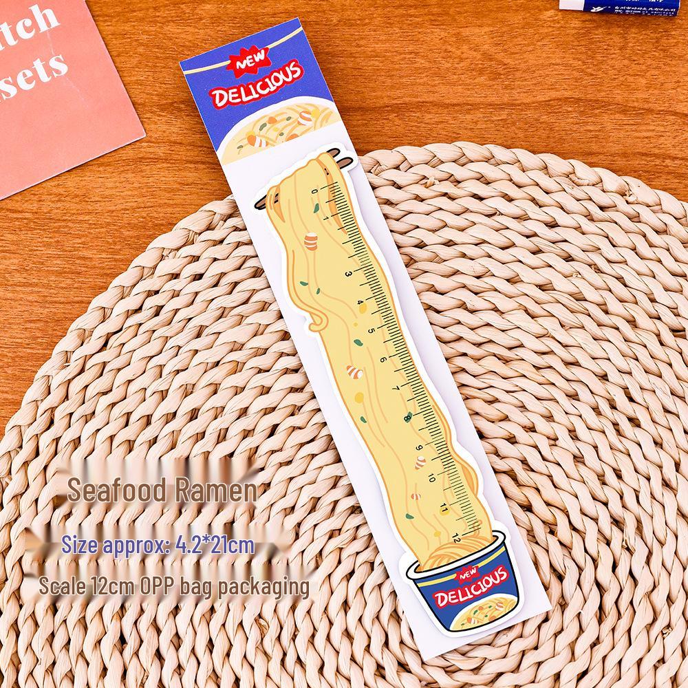 Adorable Magnetic Bookmark & Bendable Ruler - Creative Irregular Shape & Cartoon Design 12cm
