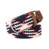 120cm Unisex Elastic Fabric Casual Belt Pin Buckle Expandable Braided Stretch Canvas Simple and Stylish Leisure Men Women Belt