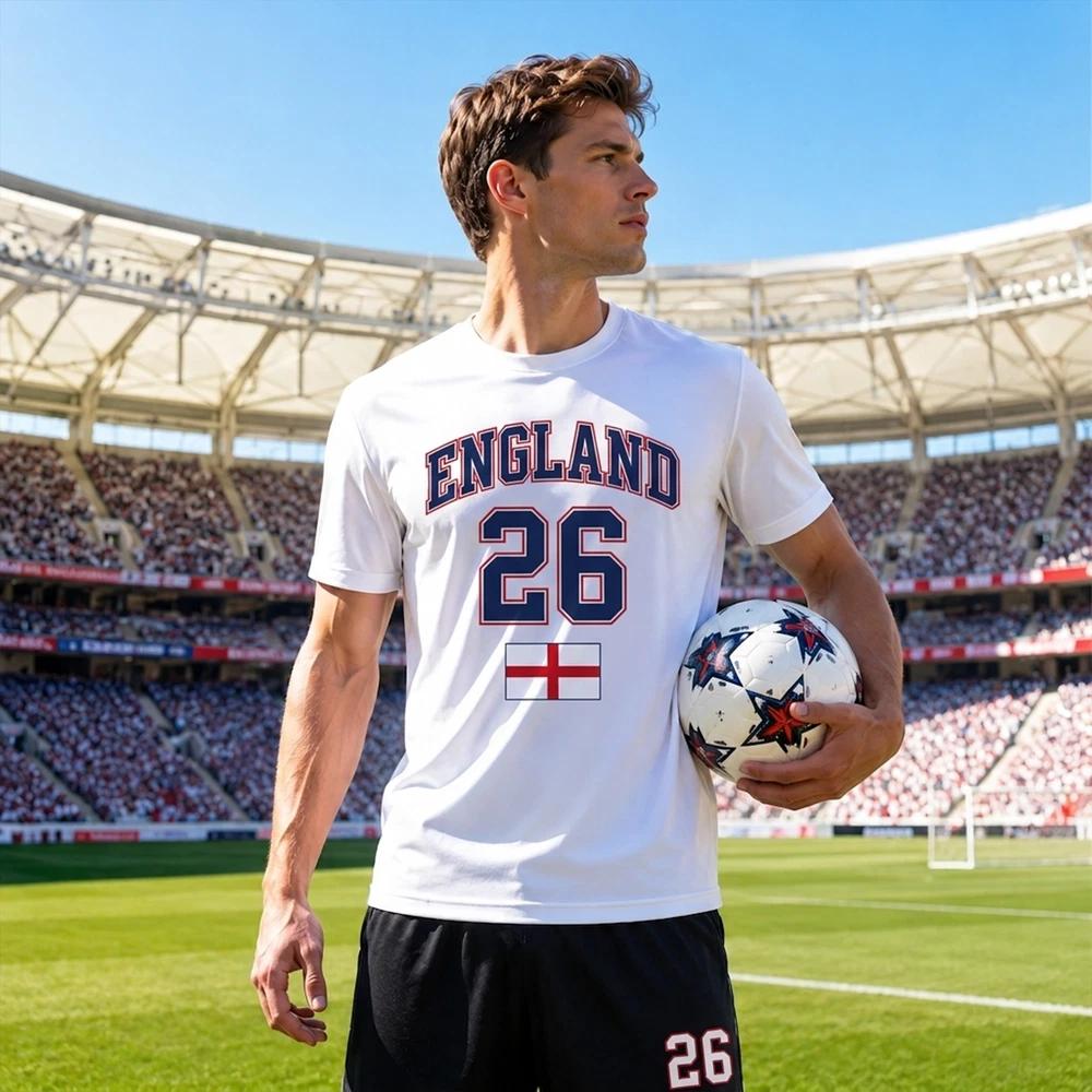 England Football Fan TShirt Sports Supporter Top Unisex Adult and Kids Gift 2XL