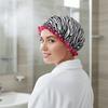 4PCS/SET Waterproof Printed Bonnet Double-layer Hair Care Hat Bath Essential Shower Cap  Shower