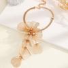 Temperament Exaggerated Choker Luxury Long Tassel Collarbone Chain Flower Fringe Necklaces  Girls