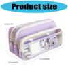 High Capacity Pencil Bag Marker Organizers Travel Cosmetic Bag for Women Student