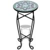 VidaXL Table d'appoint Mosaïque Vert et blanc