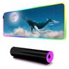 Flying Whale Mouse Pad RGB Gaming Mousepad Big LED Pad PC Desk Mat Luminous Mouse Pad Large Keyboard Mats Table Rug With Backlit