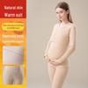 Maternity Thermal Underwear Set: Warm, Cozy Top & Bottoms for Postpartum Nursing - Velvet, Cashmere, Silk Blend for Winter
