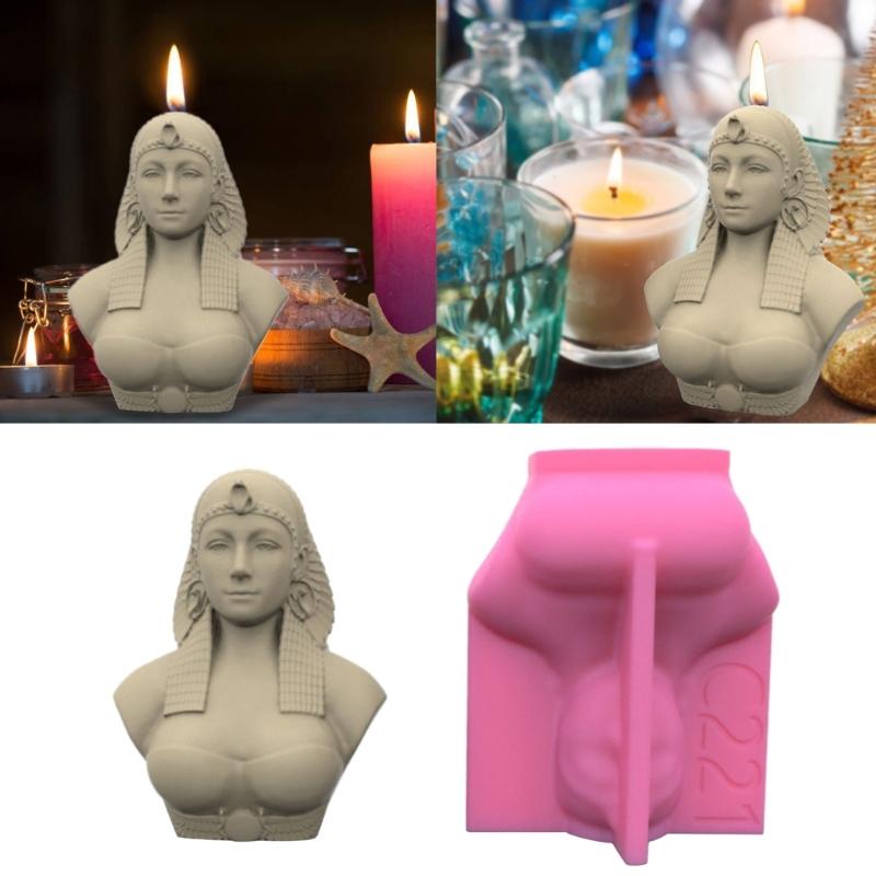 Forma Bogini Egipskiej DIY Forma na Statuetkę Figury Zachodniej Forma Epoksydowa Ręcznie Robione Formy na Świece z Wosku i Mydło do Dekoracji