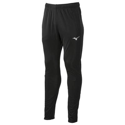 Mizuno Calças de Treino de Malha Leve Slim Tamanhos Tamanho 32MD9120, Absorção de Suor, Secagem Rápida, Ajuste, Disponível para Crianças, Preto, L,