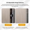 3D Adjustable Hidden Door Hinges Hotel Folding Door Inward and Outward Opening Concealed Door Closer Hardware Supplies