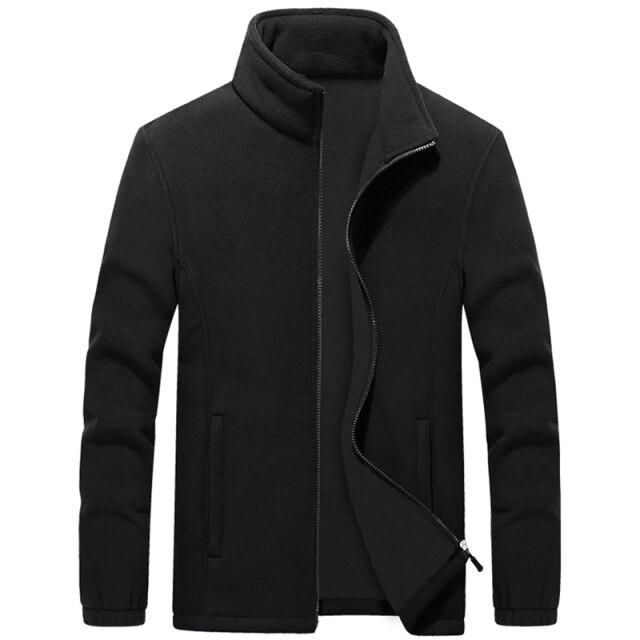 Mens Plus Size Softshell Fleece Jackets Male Warm Sweatshirts Thermal Coats Windbreaker Sportswear Brand Clothing  7XL 8XL 9XL