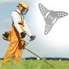 Stainless Steel Grass Trimmer Cutter Heads 3 Teeth Mower Parts Weeding Tool  Lawn Mower Replacement