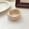 Exaggerated Irregular Geometric Resin Bracelet for Women - Fashionable Wide Bangle