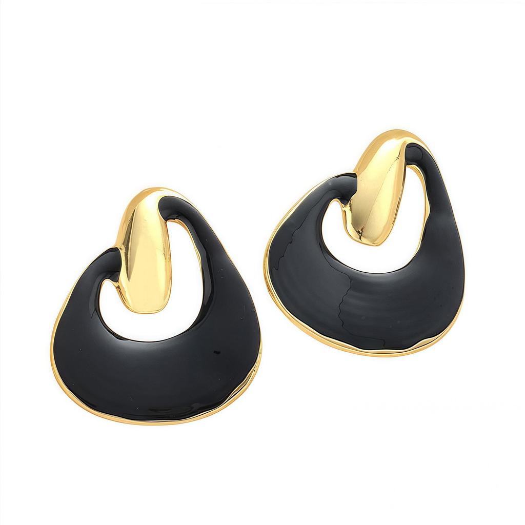 Cercei neregulari cu picături de ulei în stil coreean: Cercei Stud Chic, Simpli, Versatili