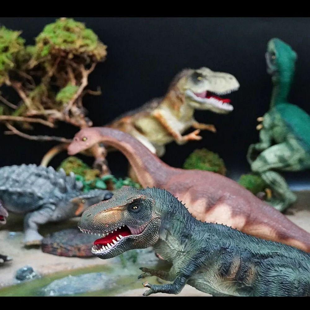 Rubber Dinosaur Model Multiple Sizes Dinosaur Action Figures Tyrannosaurus  Scene Decoration