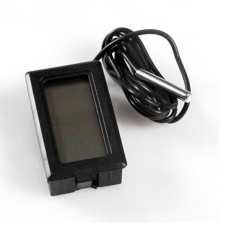 Aquarium Waterproof Probe Thermometer WITHOUT BATTERY Digital LCD Fish Tank Waterproof Temperature Thermometer Meter Reptile