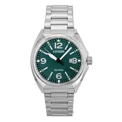 Eco-Drive Nerezová ocel Zelený ciferník AW1571-76X 100M Pánské hodinky