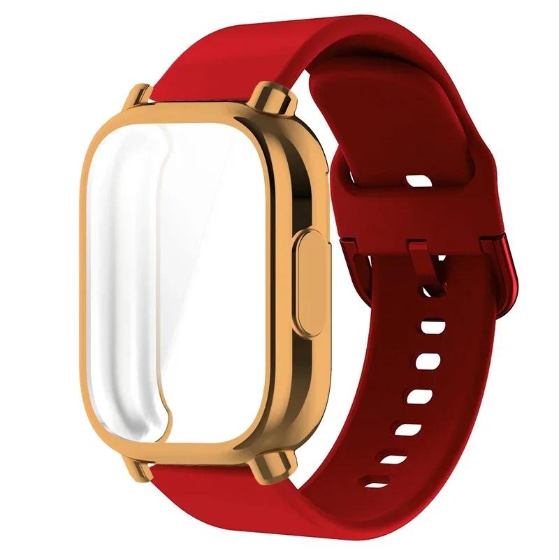 Protector Case+Silicone Strap For Xiaomi Redmi Watch 5 active/5 Lite Full Cover Screen TPU Soft Shell and Breathable Sport Bands