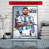 Messi Customize Your Name Diamond Painting Round Diamond Diy Frameless Holiday Artwork Suitable For Home Office Wall Decoration