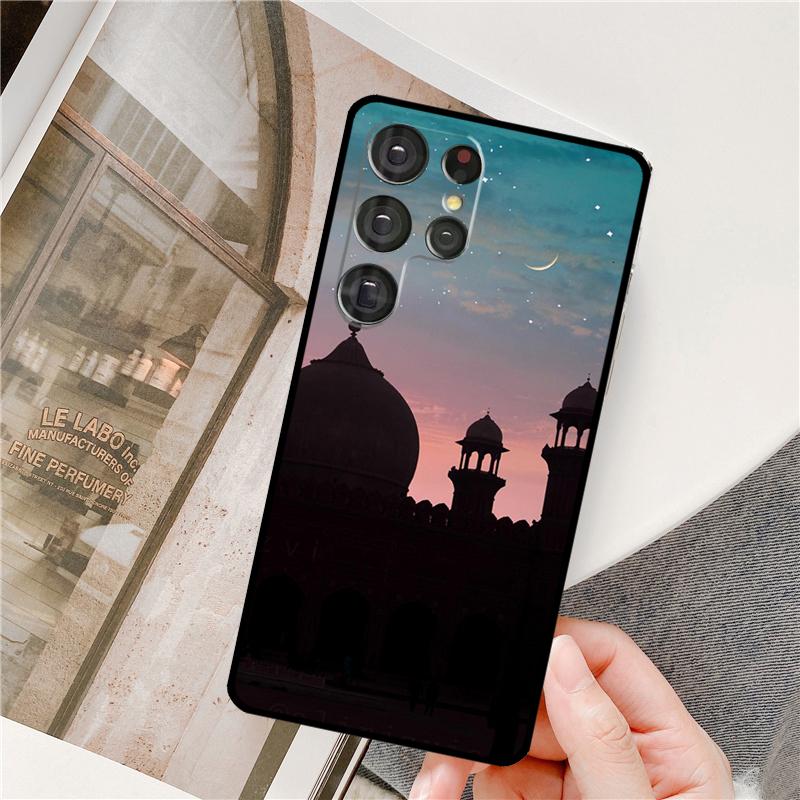 Arabic Muslim mosque building Phone Case For Samsung Galaxy S24 Ultra S9 S10 S20 S22 S21 Plus S23 FE S25 Ultra Full Cover