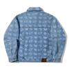 Li Ning X Billionaire Boys Club Kollaboration Daily Prosperity Serie Drachenjahr Muster Allover-Print Chinesischer Knoten Gewaschene Denimjacke AJDU219-1