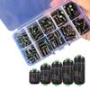 100 Pcs Fishing Weight Sinkers Down Corner Design Lightweight Good Concealment Unique with Plastic Box Reduce Fish Alertness