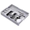 Forthcan Cutlery Expandable Chopstick Drawer Cutlery Storage Drawer Gray Case, Tray, Holder, Divider, Organizer,