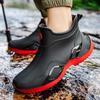 New rain shoes short tube men's adult waterproof shoes women's rain boots non-slip wear-resistant velvet warm fashion water boots
