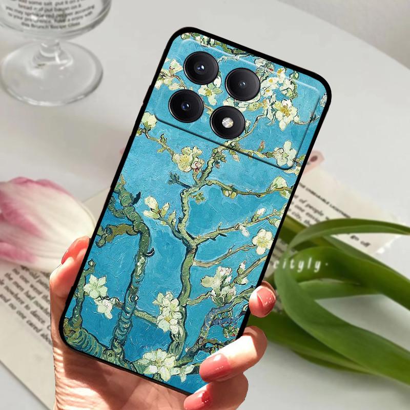 For POCO X6 Pro 5G Case POCOX6 Shockproof Soft TPU Silicone Phone Cover For Xiaomi POCO X6 Pro 5G Capa Cartoon Matte Bumper