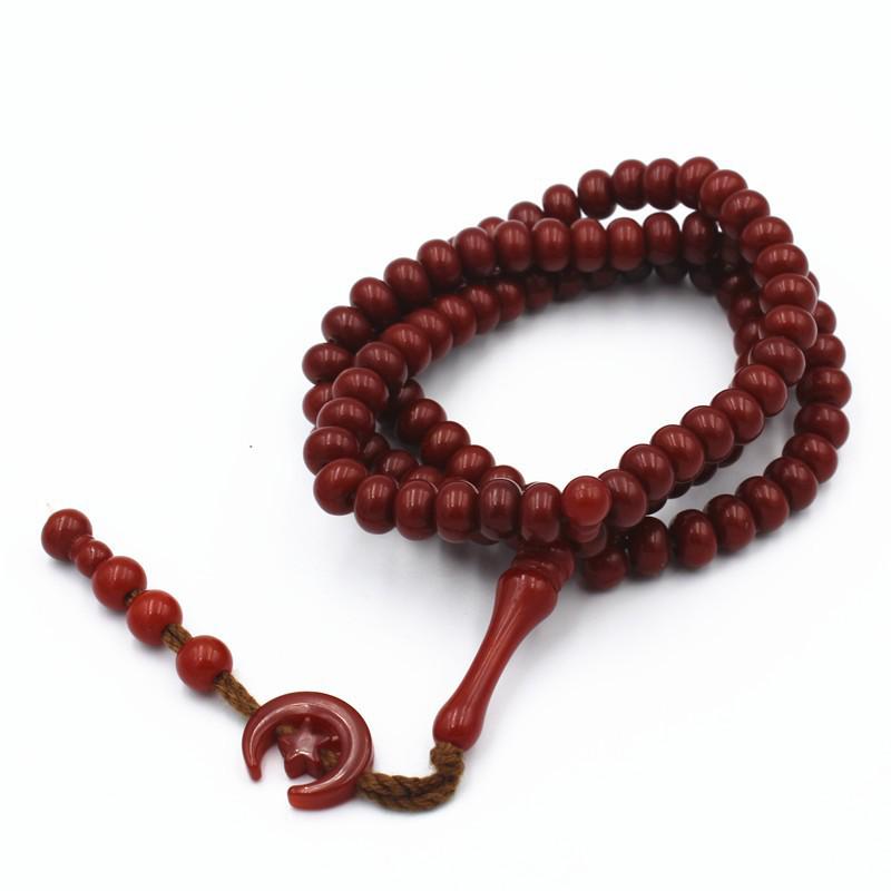 99 Flat Beads Handmade Hanging Moon String