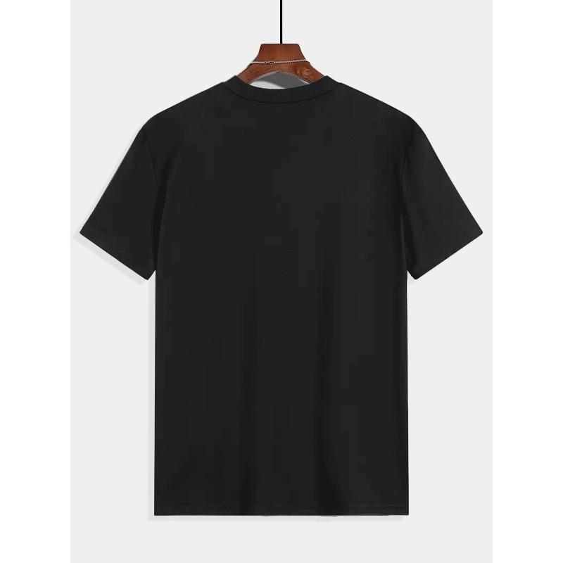Men'S Summer Print T-Shirt with "THIS WORLD IS TEMPORARY". A Casual And Comfortable Round-Neck Short-Sleeve Shirt for Daily Wear And Sports