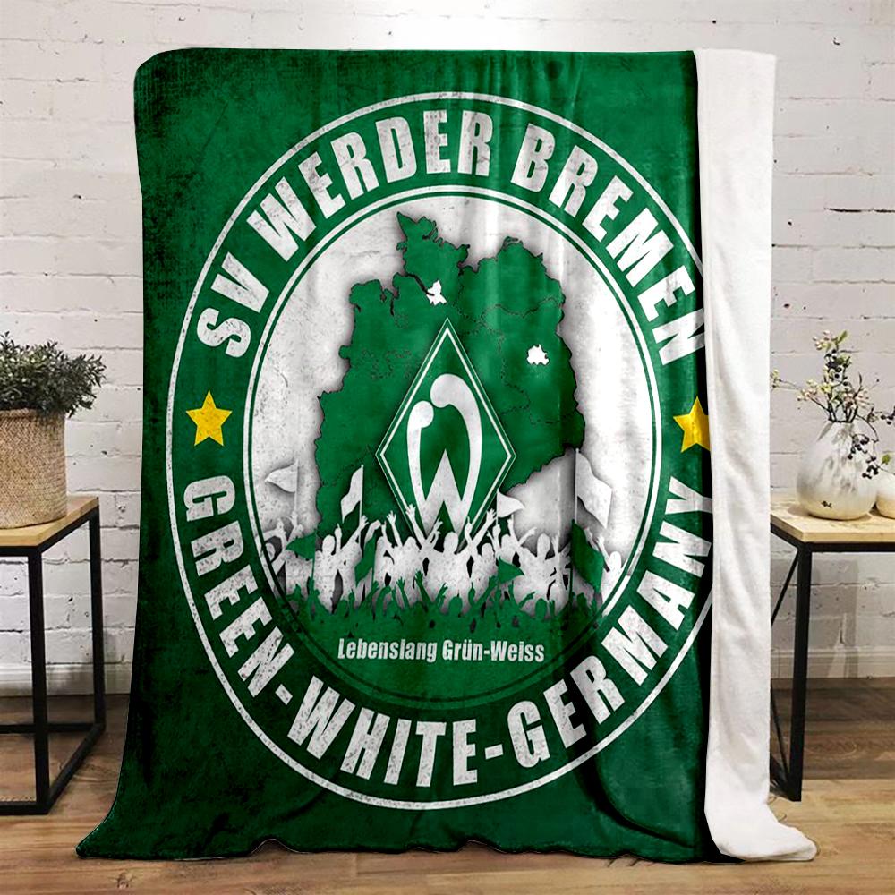 Werder Bremen Green Designed Flannel blanket for bedroom, living room, sofa, and nap