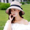 Summer Travel Vacation Sun Protection Big Edge Hat Women Travel Seaside Shade Beach Straw Hat Dome Folding Bucket Hat