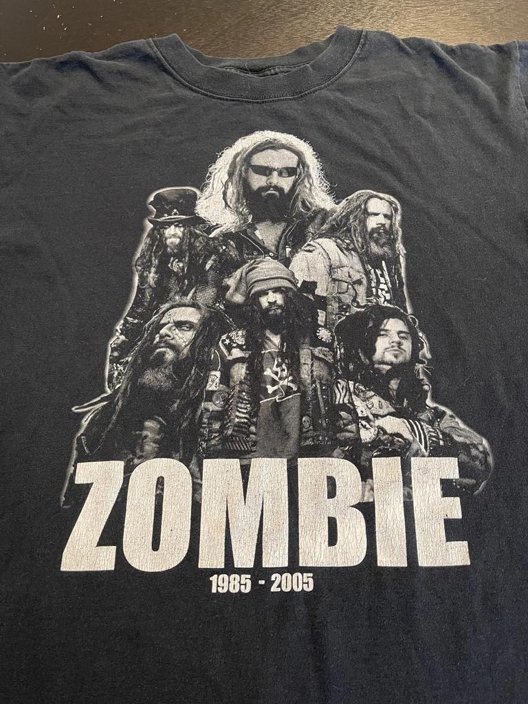 Rob Zombie 20 Years of Zombie 1985-2005 Tour 100% Cotton T-shirt Mens Tees Top, Size: Large