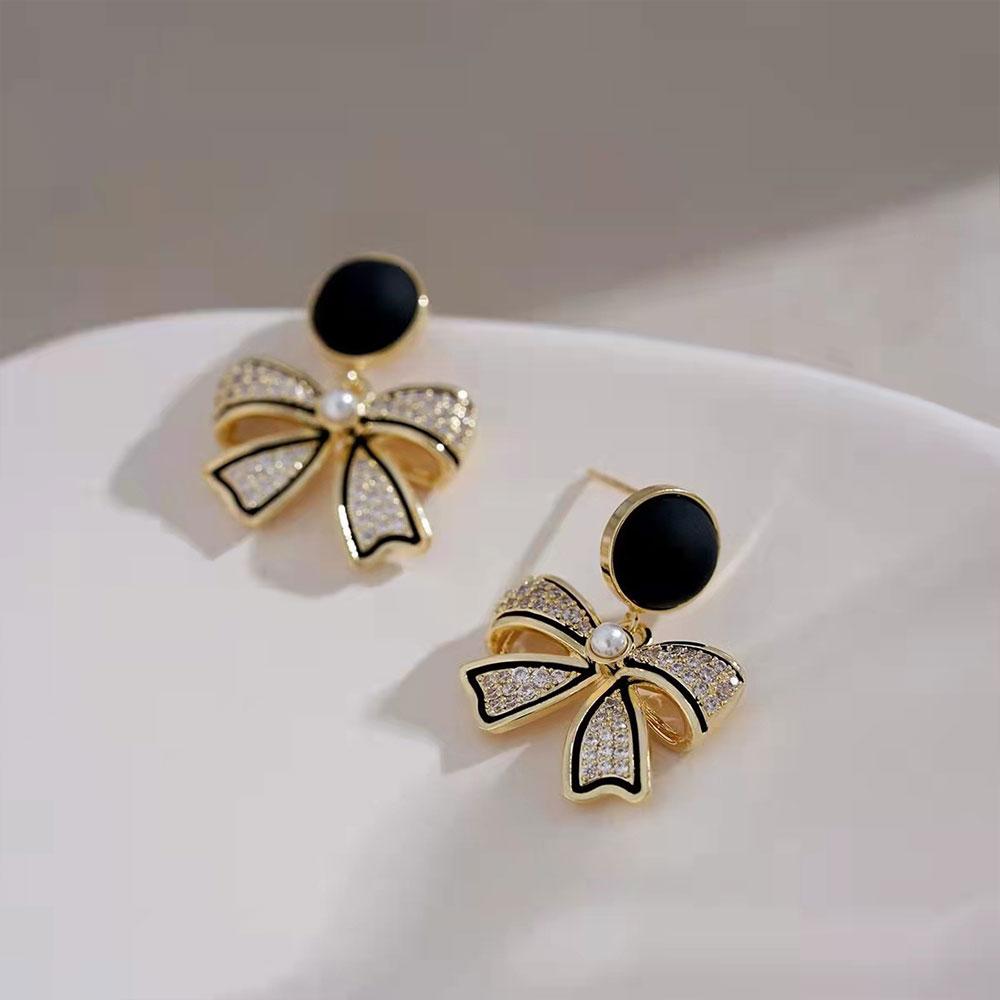 Shiny Micro-inlaid Rhinestone Earrings for Women Zircon Earrings Geometric Cross Stud Earring Daily Life Earwear  Gift