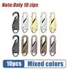 5/10/20 Pcs Fashion Universal Zipper Puller Slider Instant Sewing Zippers Head Repair Kit Replacement Broken Buckle Bag Suitcase