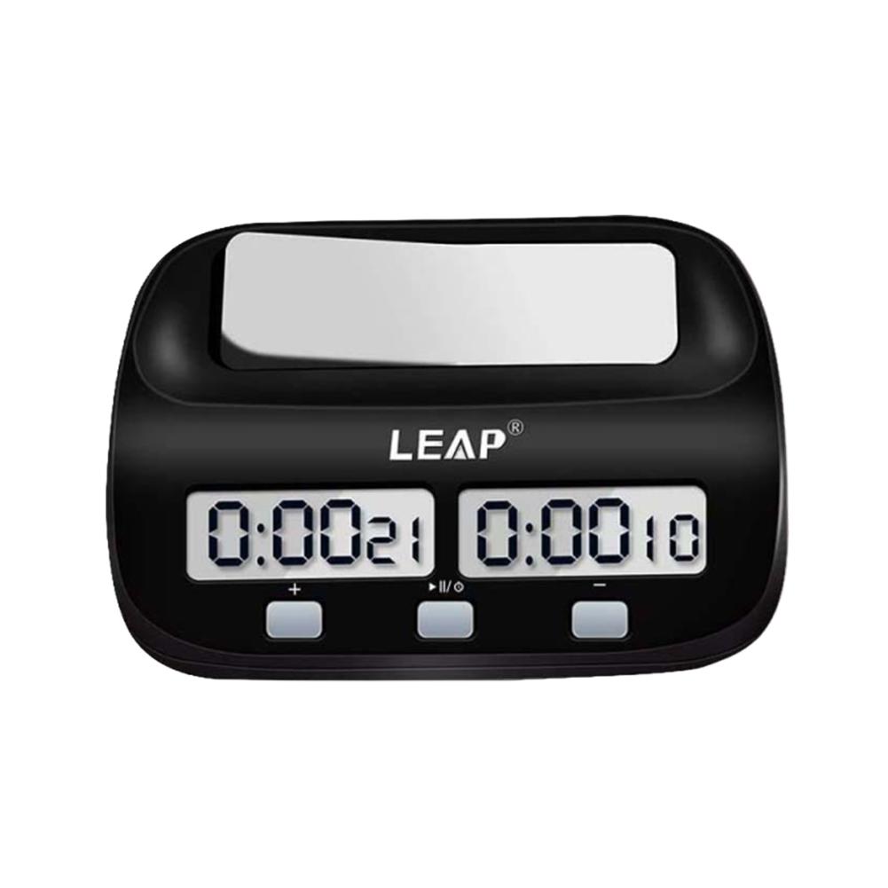 

Цифровые шахматные часы Профессиональный шахматный таймер Работающий от батареек Портативный шахматный таймер с функцией будильника для настольных игр для 2 игроков чёрный