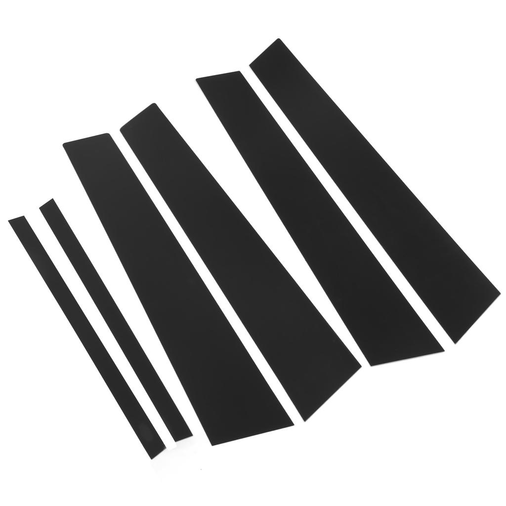 6PCS Door Window B C Pillar Cover Trim Glossy Black Mirror Decal Replacement for 3 Series F30 2013‑2019