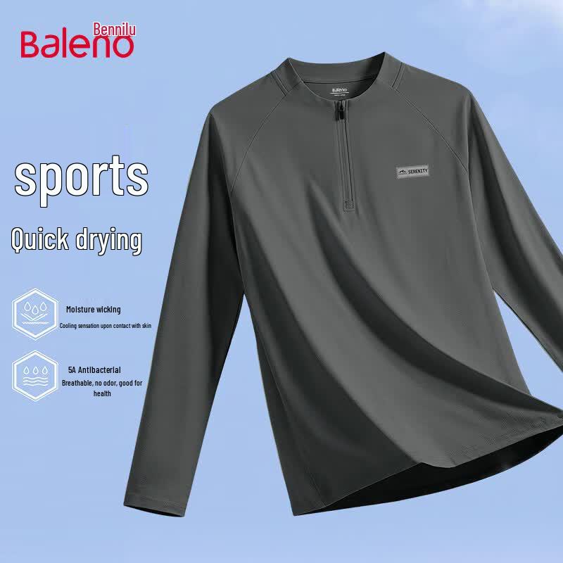 Baleno Men's Long Sleeve Quick Dry T-Shirt with Sun Protection