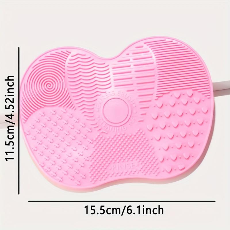 

Silicone Apple Scrub Pad with Suction Cup Silicone Scrub Pad Beauty Tool Scrub Pad Makeup Brush Cleaning Pad світло-рожевий колір