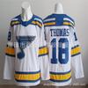 Vintage Embroidered Ice Hockey Jersey Men Adult Training Uniform Blue Tone 18 55 50 25 Classic Style