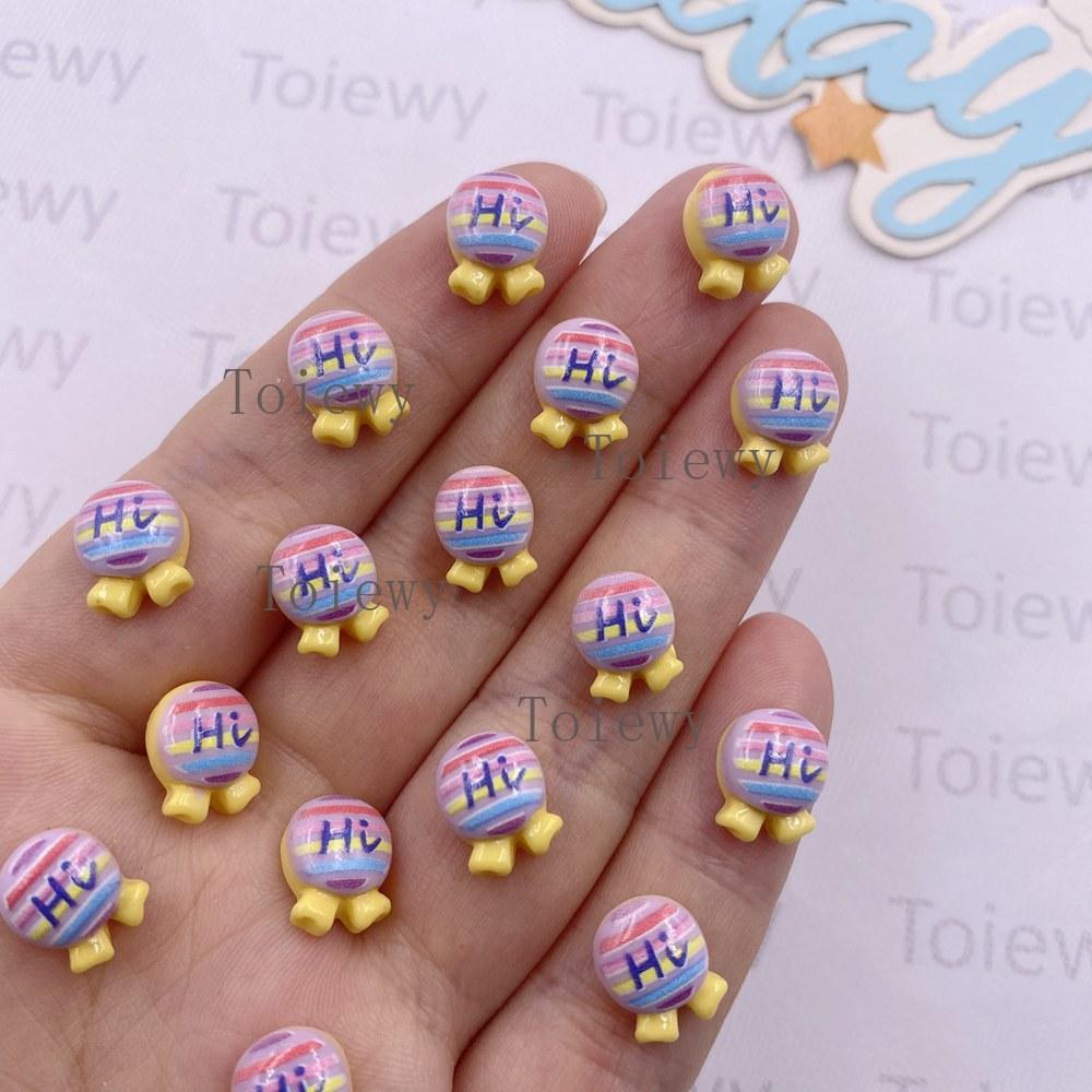 

30pcs Resin Mini Colorful Love Cake Ice Cream Lollipops Candies Flat back Stone DIY Scrapbook Christmas Decor Accessories Crafts