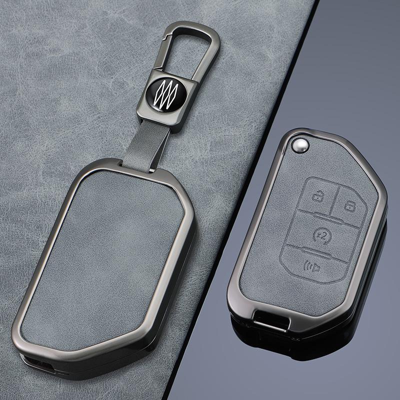 Car Key Case Fob Cover For Jeep Wrangler Gladiator Jl Jlu Rubicon Sahara Jlu Jt - Accessories