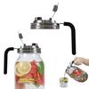 Mason Jar Pour Spout Lid with Handle Wide Mouth Flip Cap