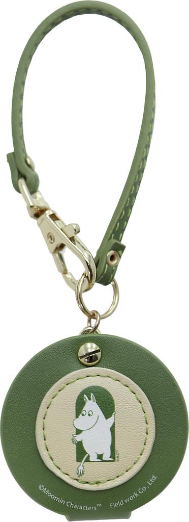 Pocket Watch Field Work Strap Watch Ladies Analog with Loupe Moomin 80th Anniversary Hang Watch Green [Field Work] 1.5x MOM015-6