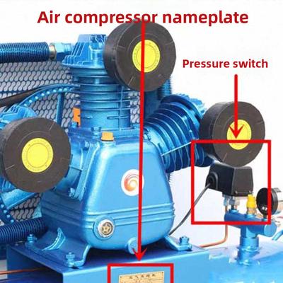 Peças de Reposição para Interruptor de Pressão de Manípulo 90-120 PSI Válvula de Controle Horizontal de 1 Porta 5-8 Bar Controlador de Pressão de Ar de Serviço Pesado