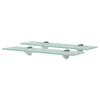 Day and Night - Day and Night Floating Shelves 2 Units Glass 8 Mm 40x10 Cm