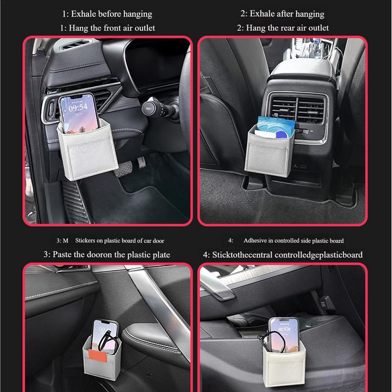 Aufbewahrungstasche für Lüftungsschlitze im Auto, Tasche für Lüftungsschlitze im Auto, Große Kapazität, Auto-Organizer, Innentasche zur Aufbewahrung für Autos, LKWs, SUVs