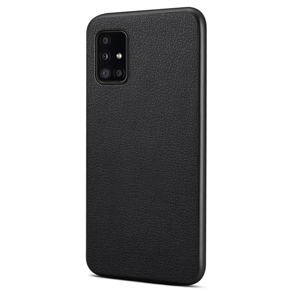 For Samsung Galaxy A51 4G SM-A515 Case PU Leather+PC+TPU Slim-Fit Phone Shell